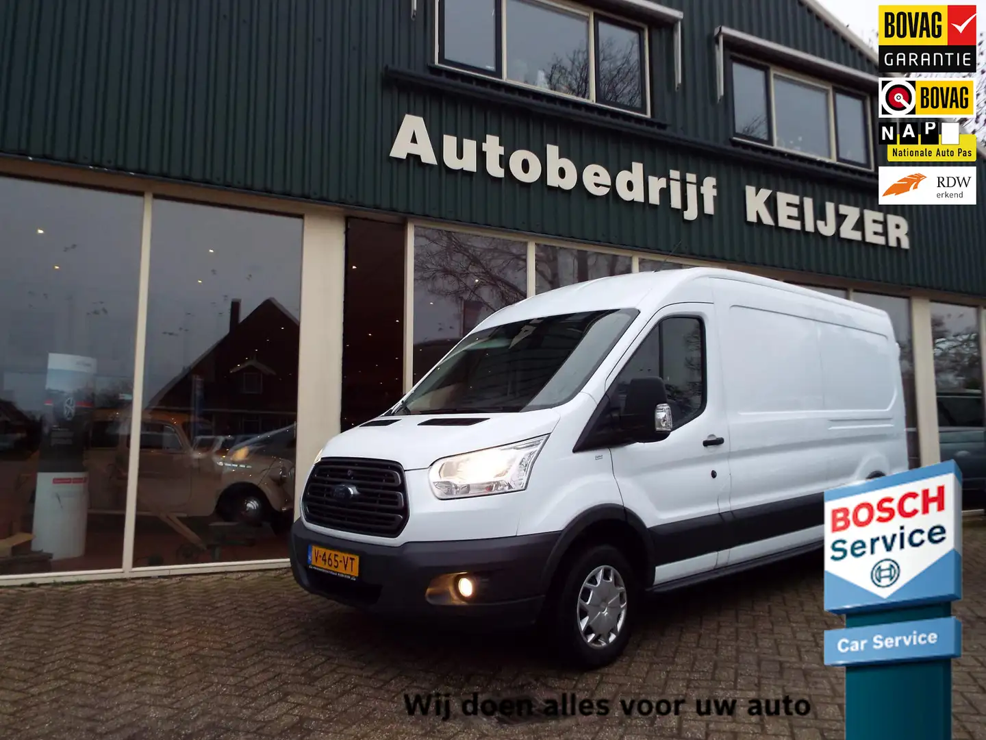 Ford Transit 310 2.2 TDCI L3H3 Ambiente CRUISE-AIRCO-12 MND BOV Beyaz - 1