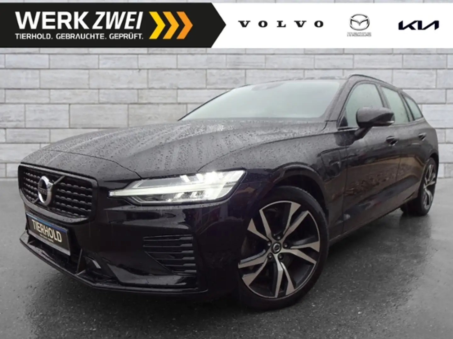 Volvo V60 T6 R Design Plug-In AWD Navi Teilleder 18" Schwarz - 1