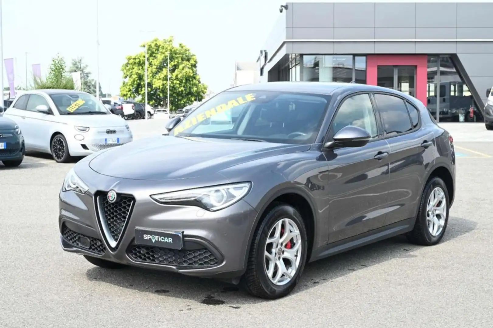 Alfa Romeo Stelvio 2.2 Turbodiesel 190 CV AT8 Q4 Business Grigio - 1