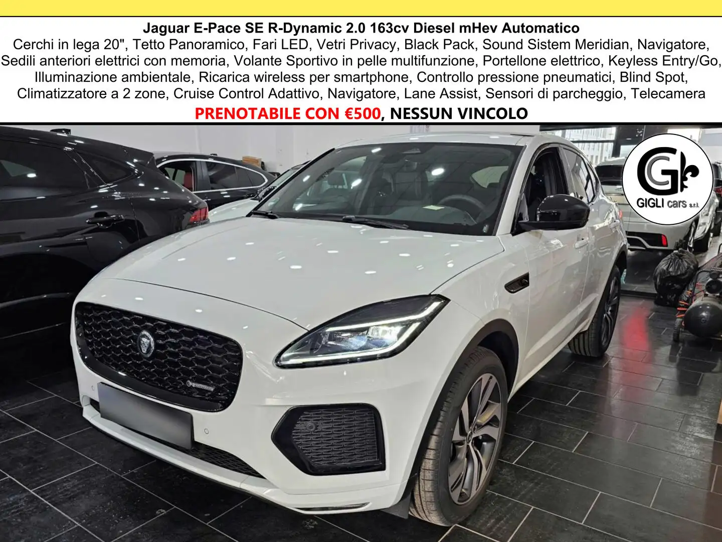 Jaguar E-Pace R-Dynamic SE Navi Camera Tetto C.20" RDynamic camera Blanc - 1