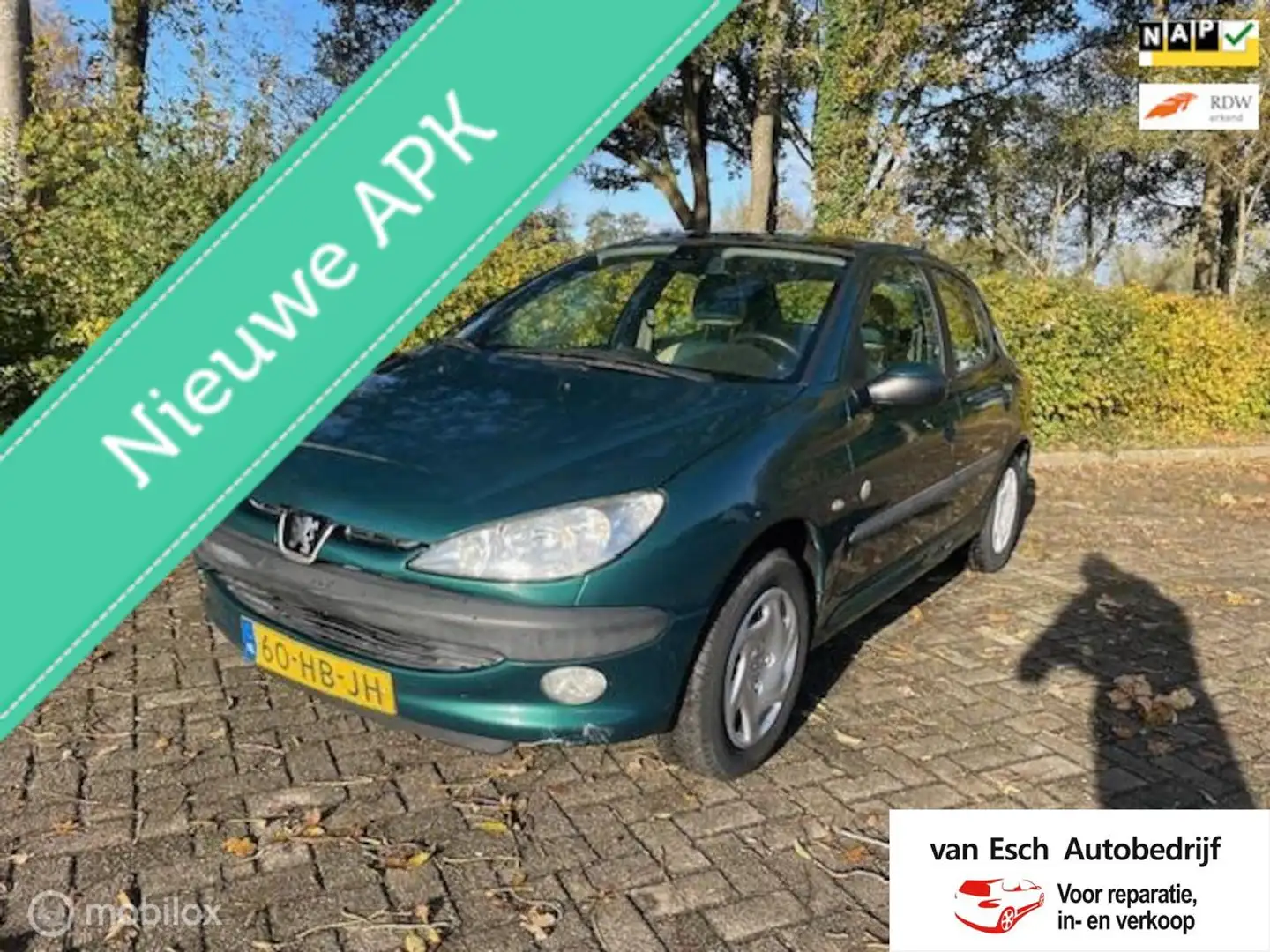 Peugeot 206 1.6-16V Roland Garros I panorama I airco I climate Vert - 1