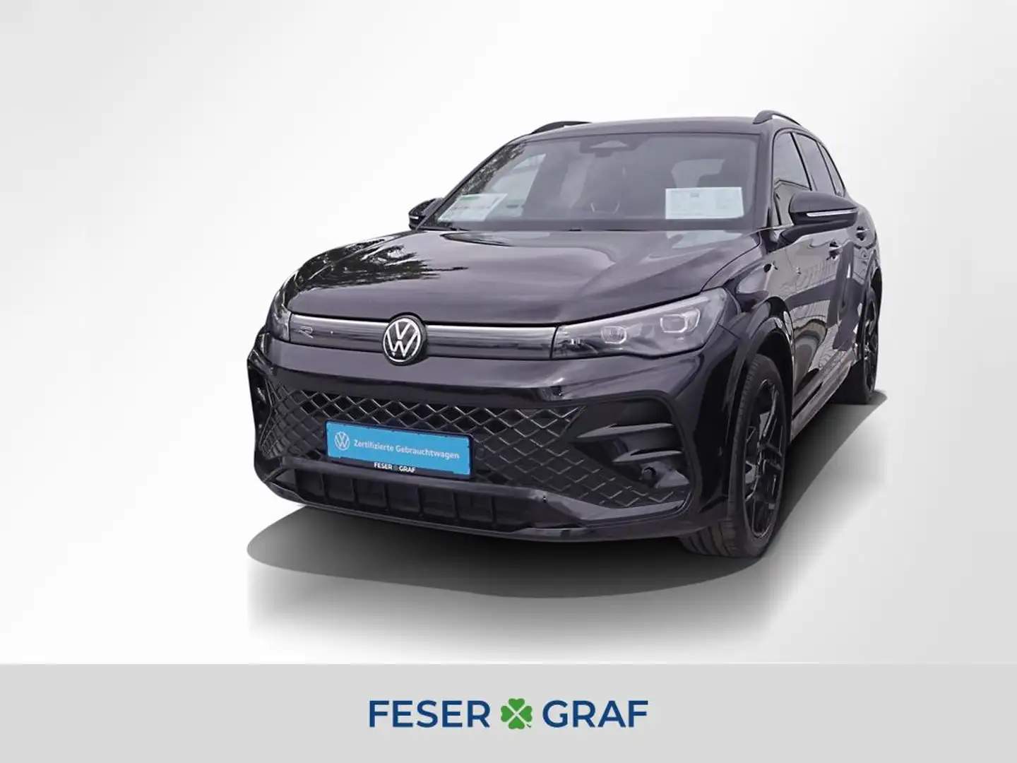 Volkswagen Tiguan 2.0 TDI 4M R-Line Black ACC H+K Navi RüKa Zwart - 1