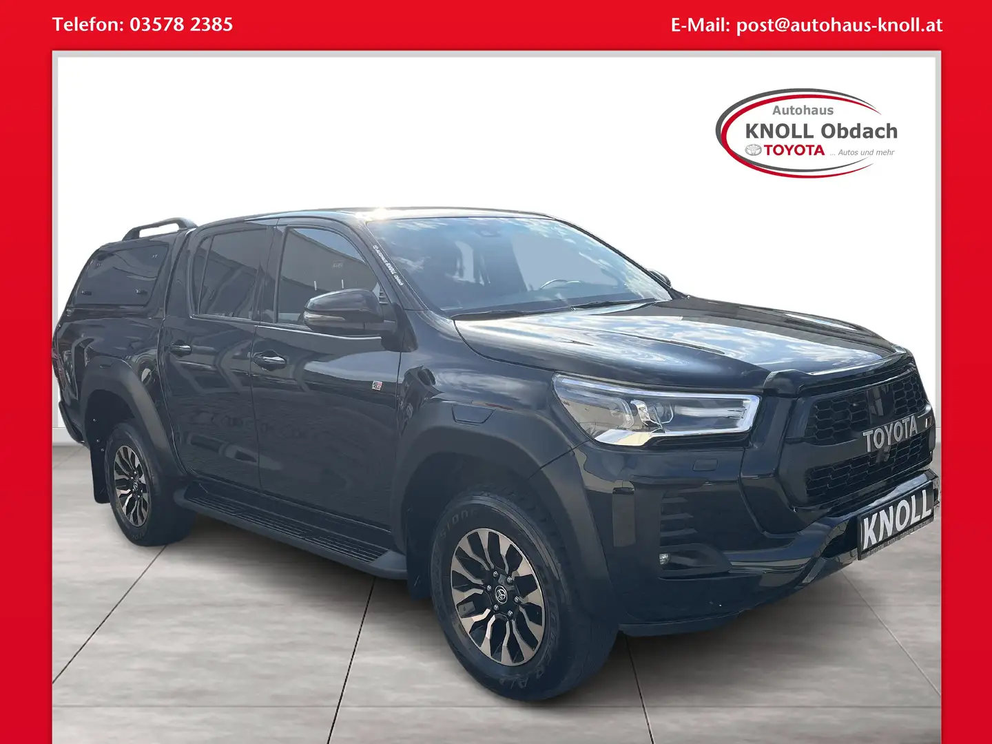 Toyota Hilux 2,8 Double Cab GR Sport 4x4 Schwarz - 1