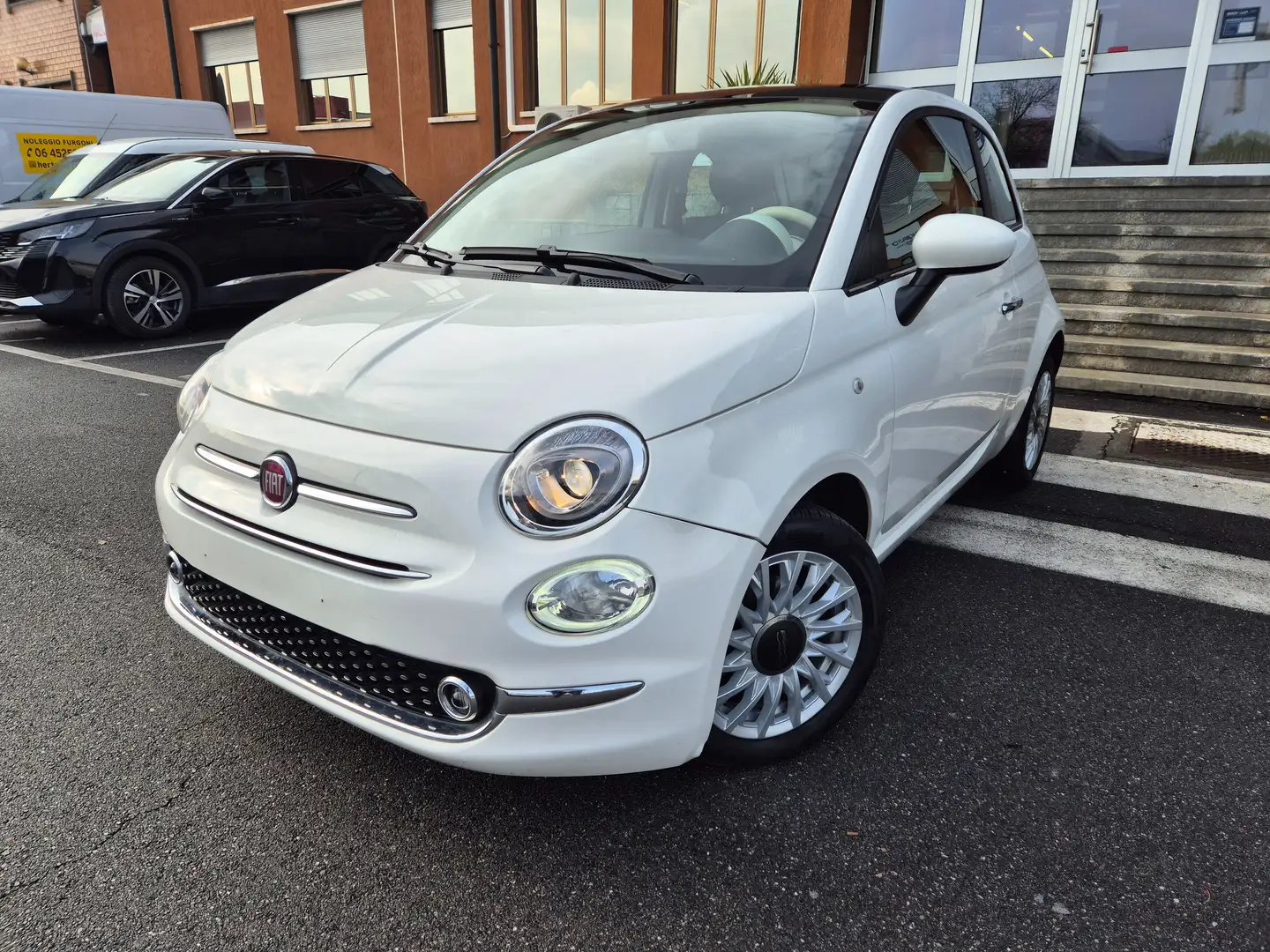 Fiat 500 1.0 hybrid Dolcevita 70cv Weiß - 1