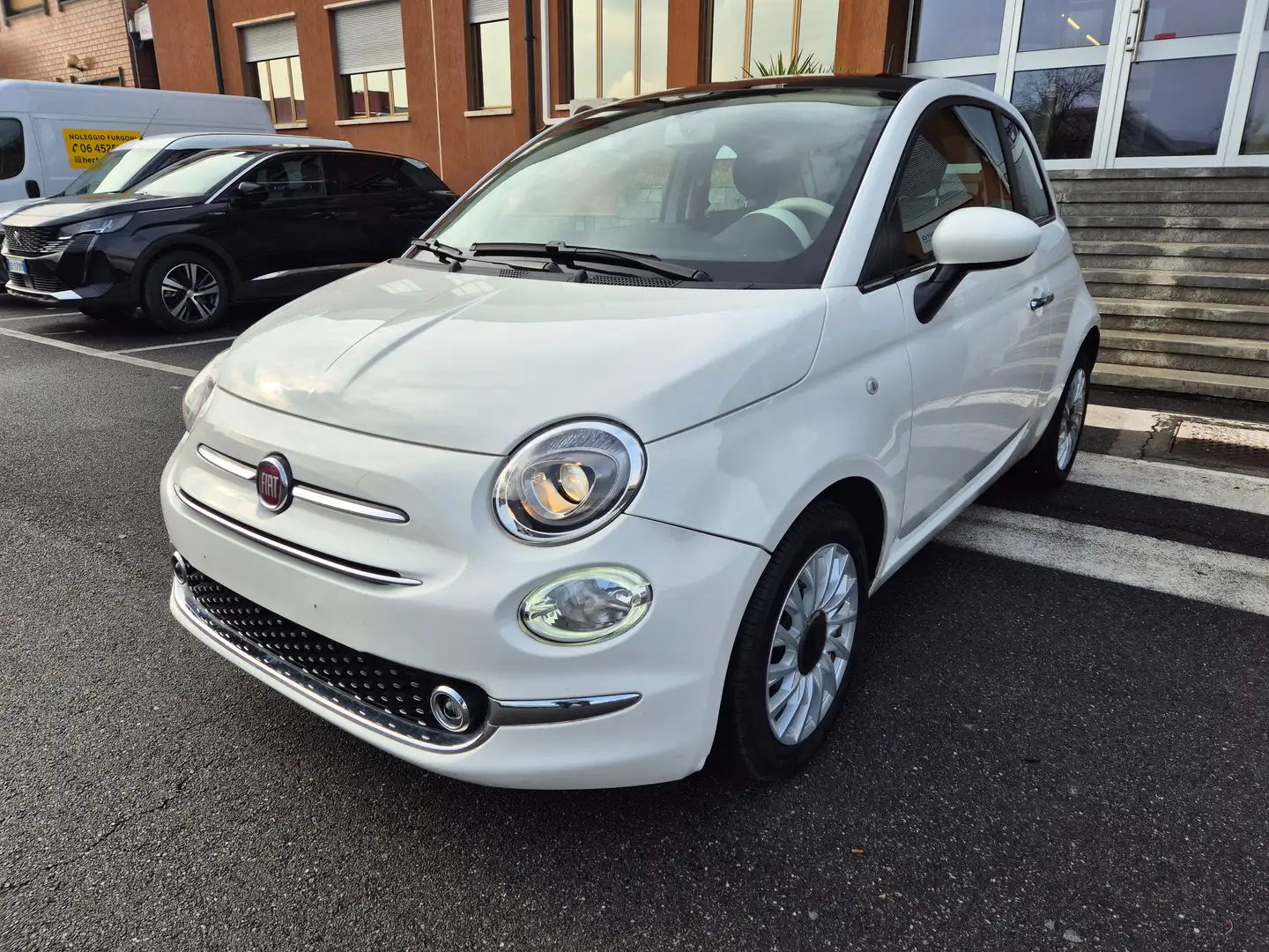 Fiat 500 1.0 hybrid Dolcevita 70cv Weiß - 2
