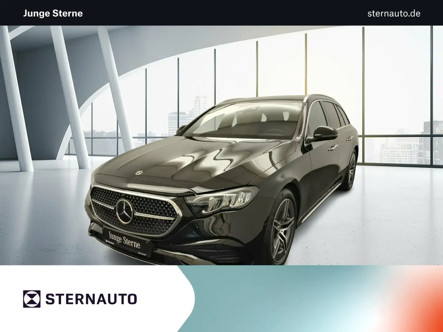 Mercedes-Benz E 300 E 300 T de 4M AMG Advanced FahrassiPlus AHK Navi Nero - 1