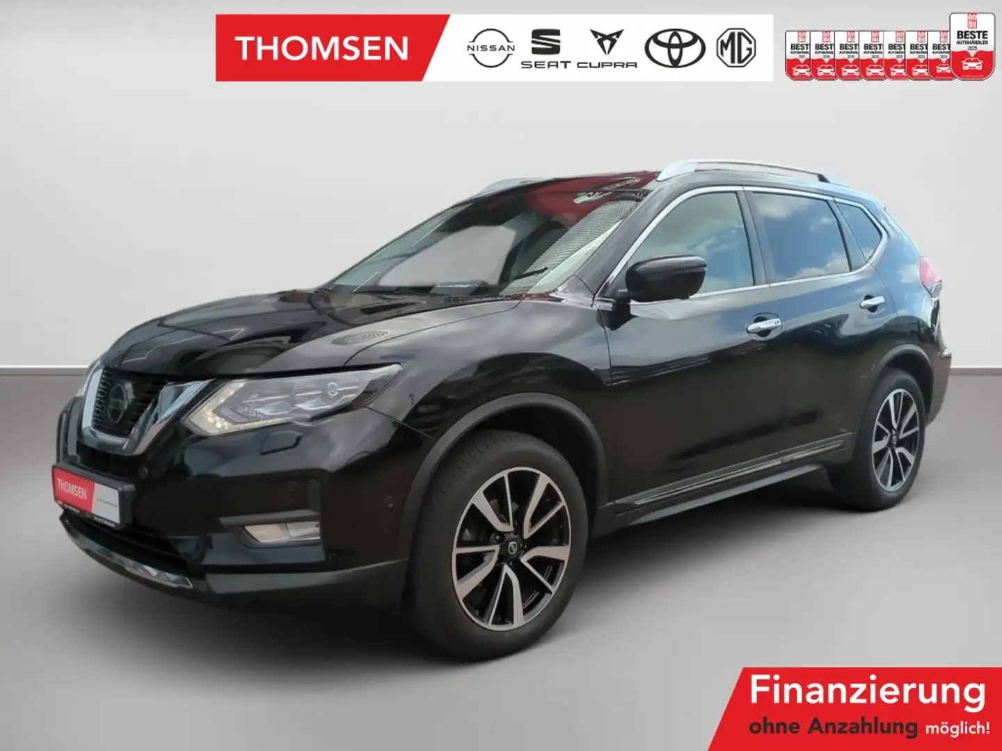 Nissan X-Trail 1.3 DIG-T TEMP) Tekna DSG ACC AUT LED SD Zwart - 1