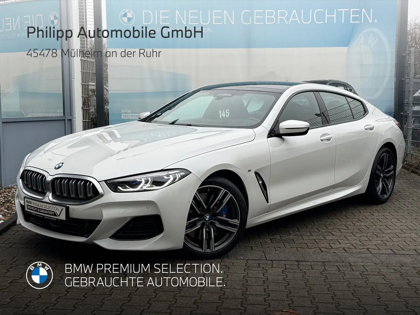 BMW 840 i xDrive Gran Coupé M Sport LASER DA-Pro PANO Weiß - 1