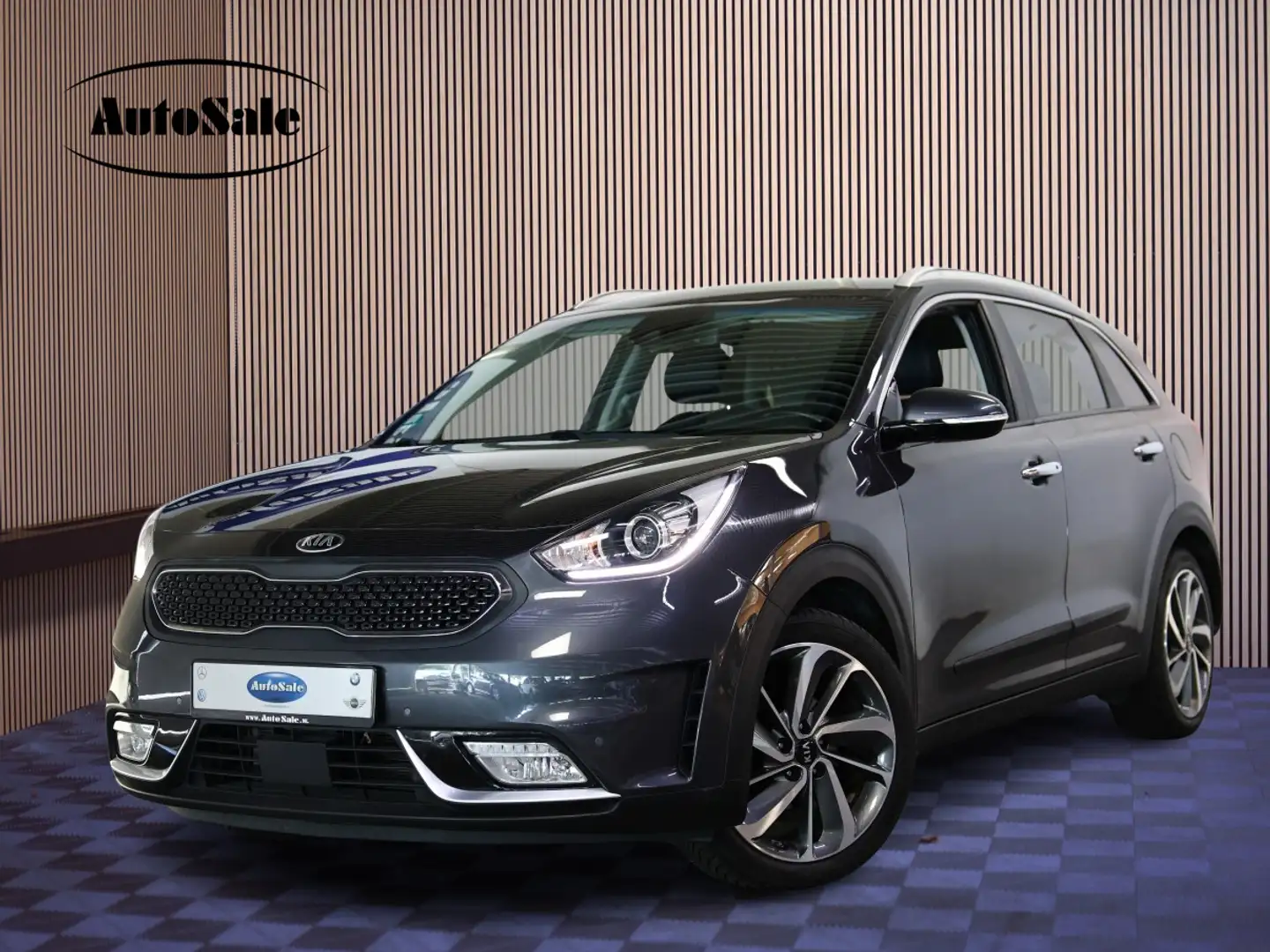 Kia Niro 1.6 GDi Hybrid Dynamic+ LEER CARPLAY ACC STUUR/STO Gri - 1