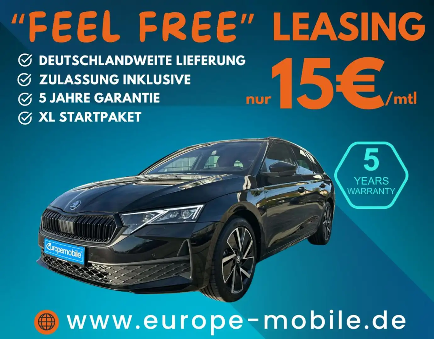 Skoda Octavia Combi SPORTLINE 1.5 TSI DSG mit Ultrapaket (UVP 51 Schwarz - 1