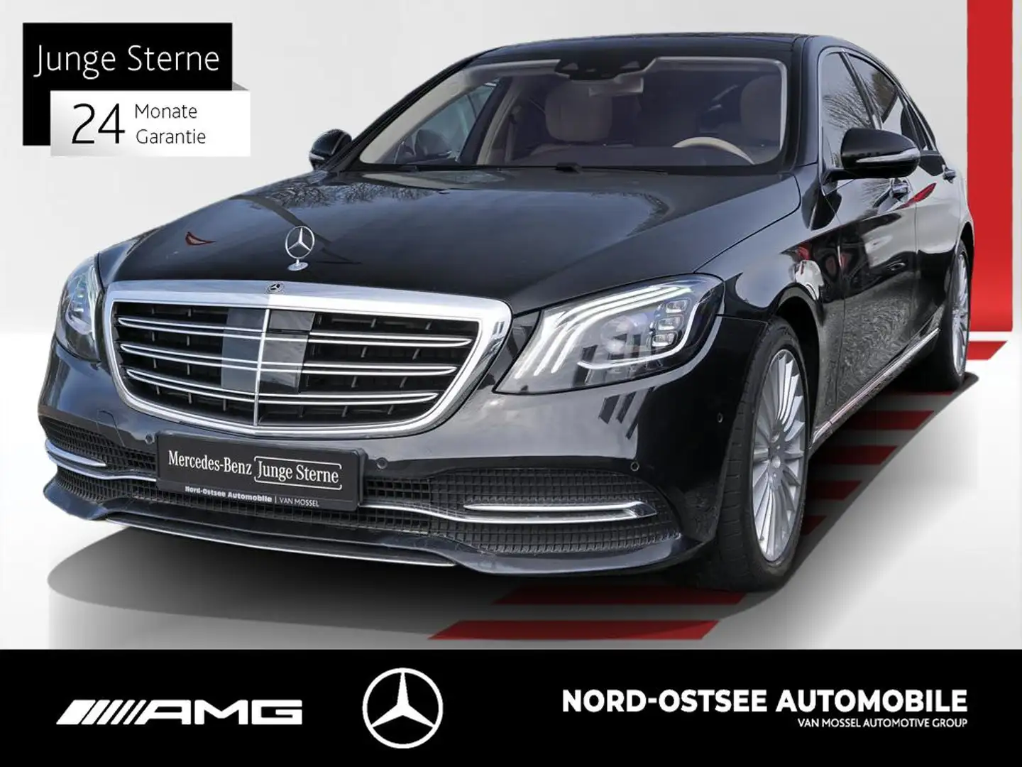 Mercedes-Benz S 350 d 4M lang HUD PANO STANDHZ BURMESTER PARKP Negro - 1