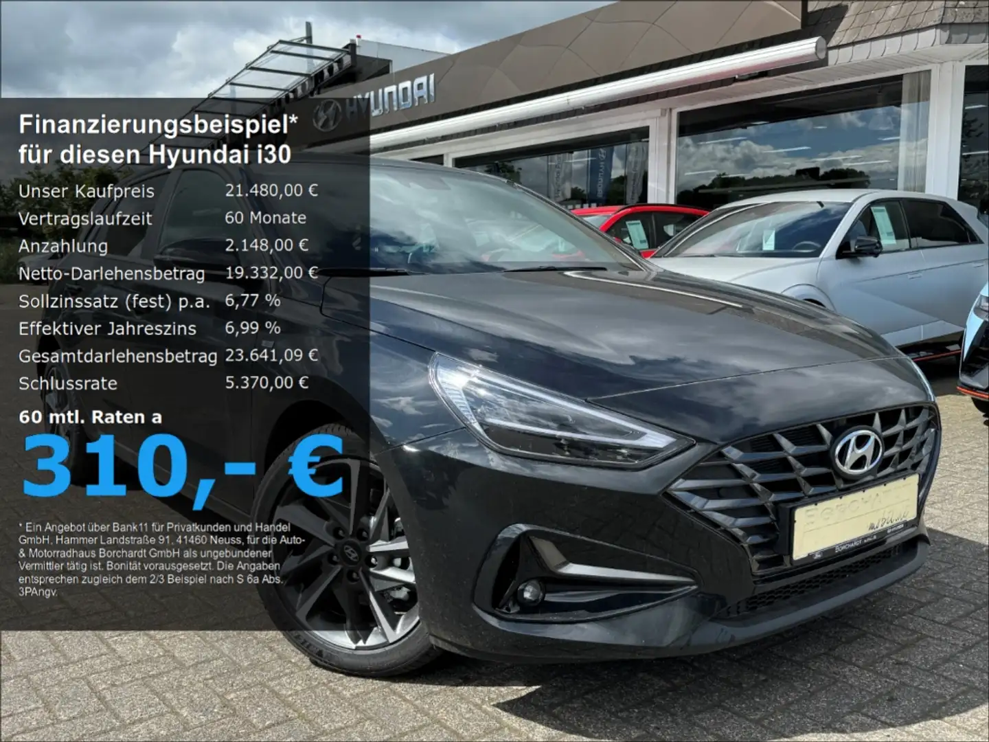 Hyundai i30 Advantage*5-Türer*MJ23*1.5Benzin*Turbo*MT*48V*Schw Noir - 1