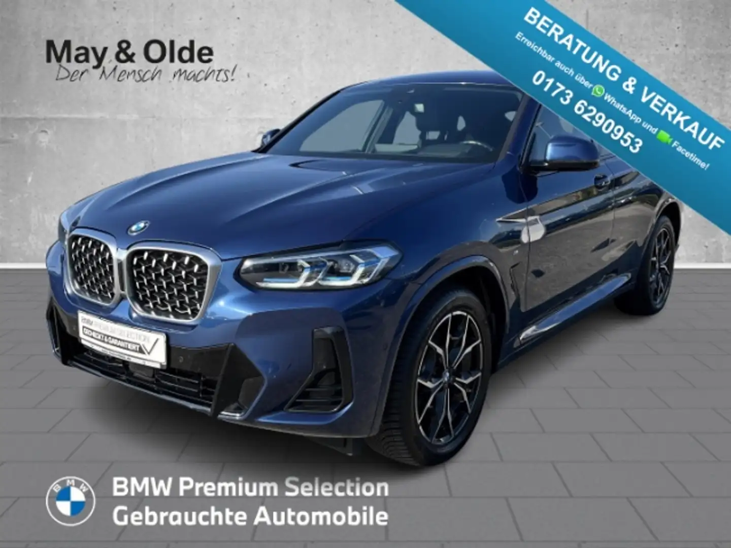 BMW X4 XDRIVE20I Sportpaket HUD AD AHK-klappbar AHK Navi Blau - 1