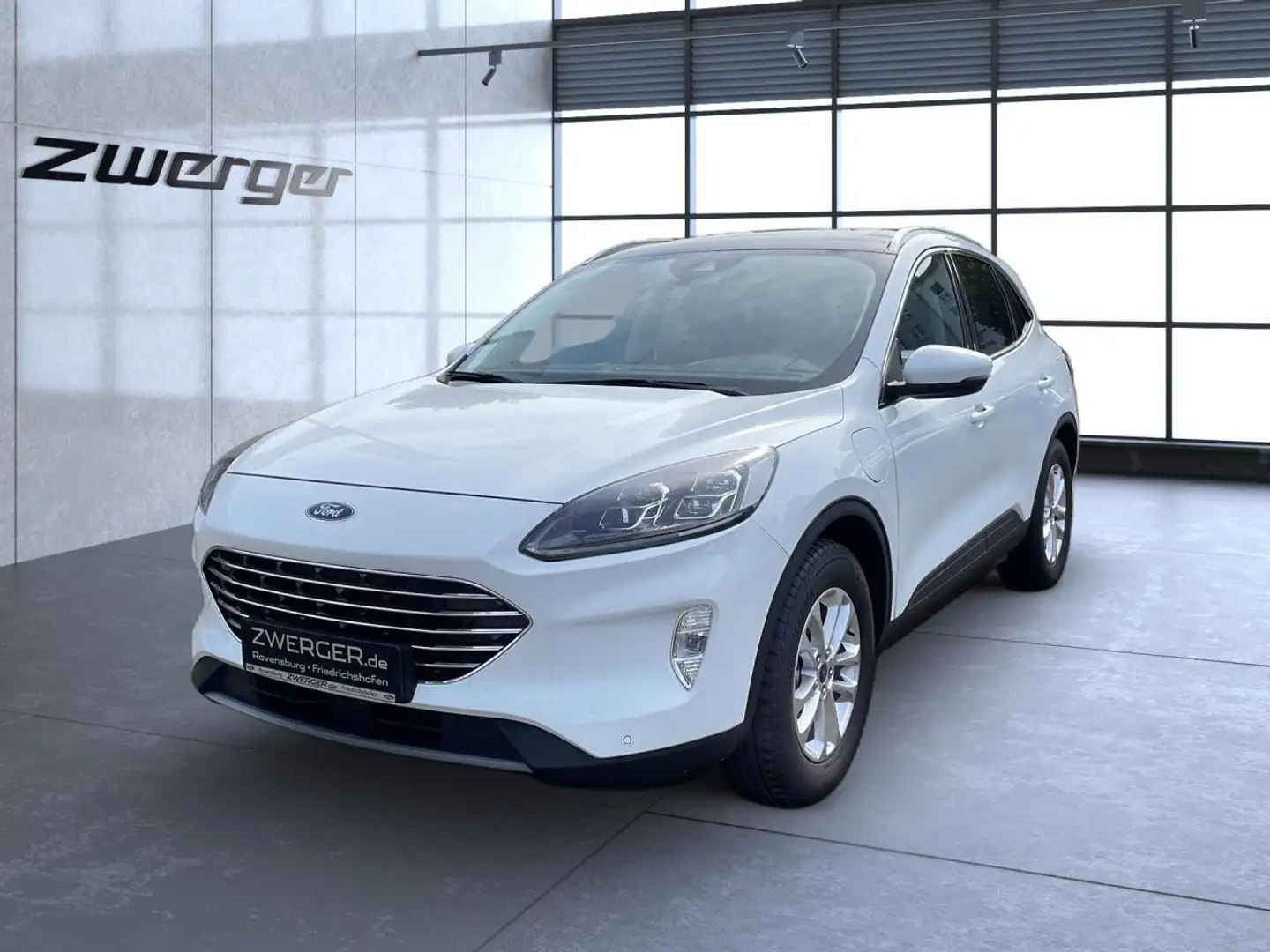 Ford Kuga Titanium X PHEV LED Navi Tempomat Cam PDC B&O Blanc - 1