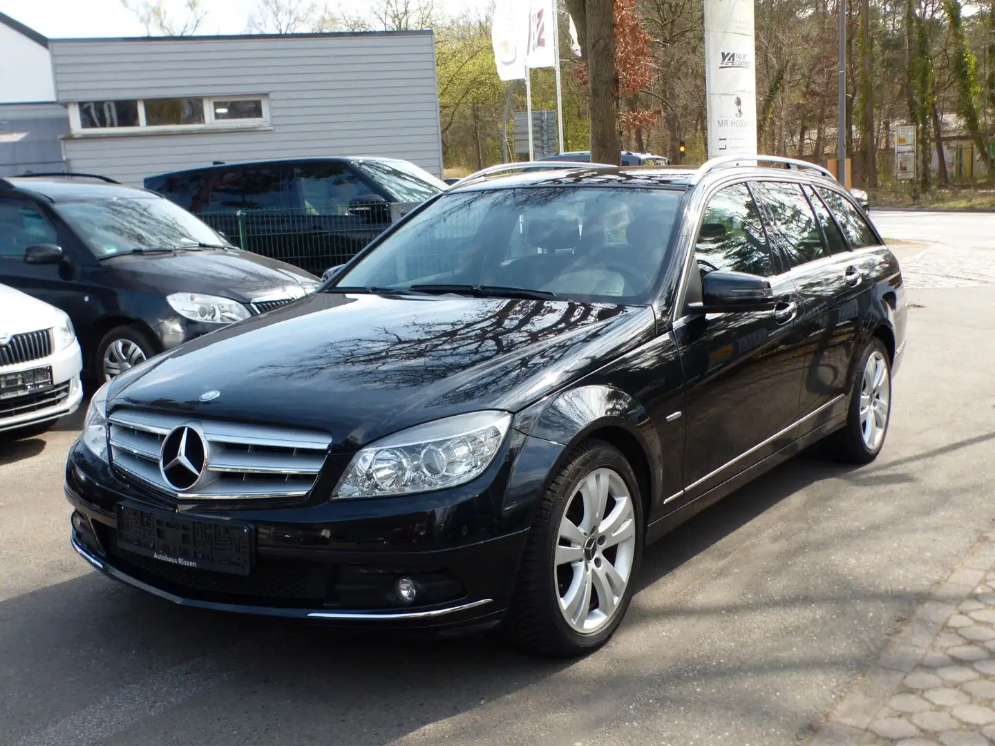 Mercedes-Benz C 180 C180 T 1.6 Kompressor Nav Shz Pts AHK Negro - 1