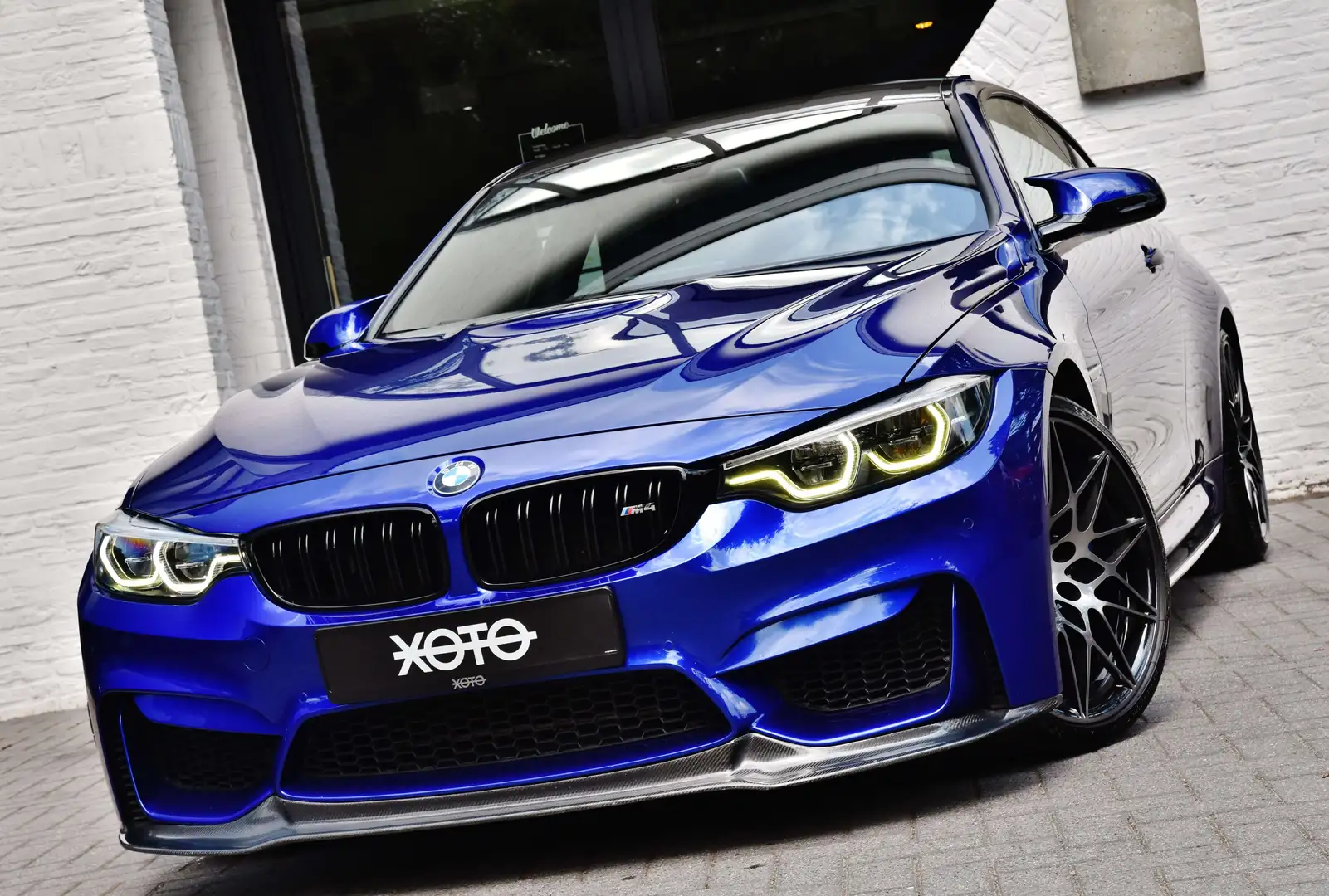 BMW M4 DKG COMPETITION ** REMUS EXHAUST / FULL CARBON *** Blauw - 1