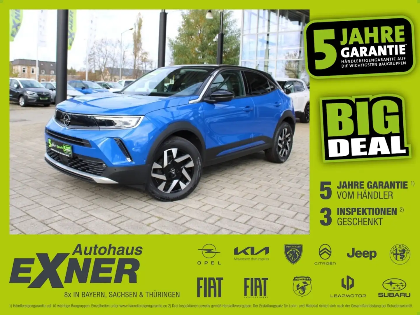 Opel Mokka 1,2 ELEGANCE LED Scheinwerfer, Klimaanlage Modrá - 1