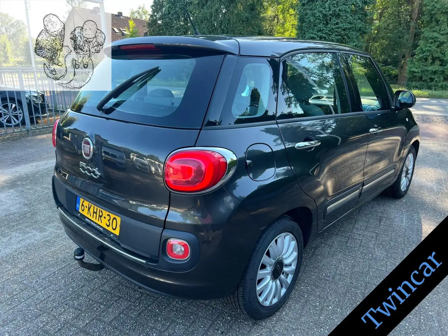 Fiat 500L 0.9 TwinAir Easy AIRCO CRUISE LMV BL.TOOTH NAP Gris - 2