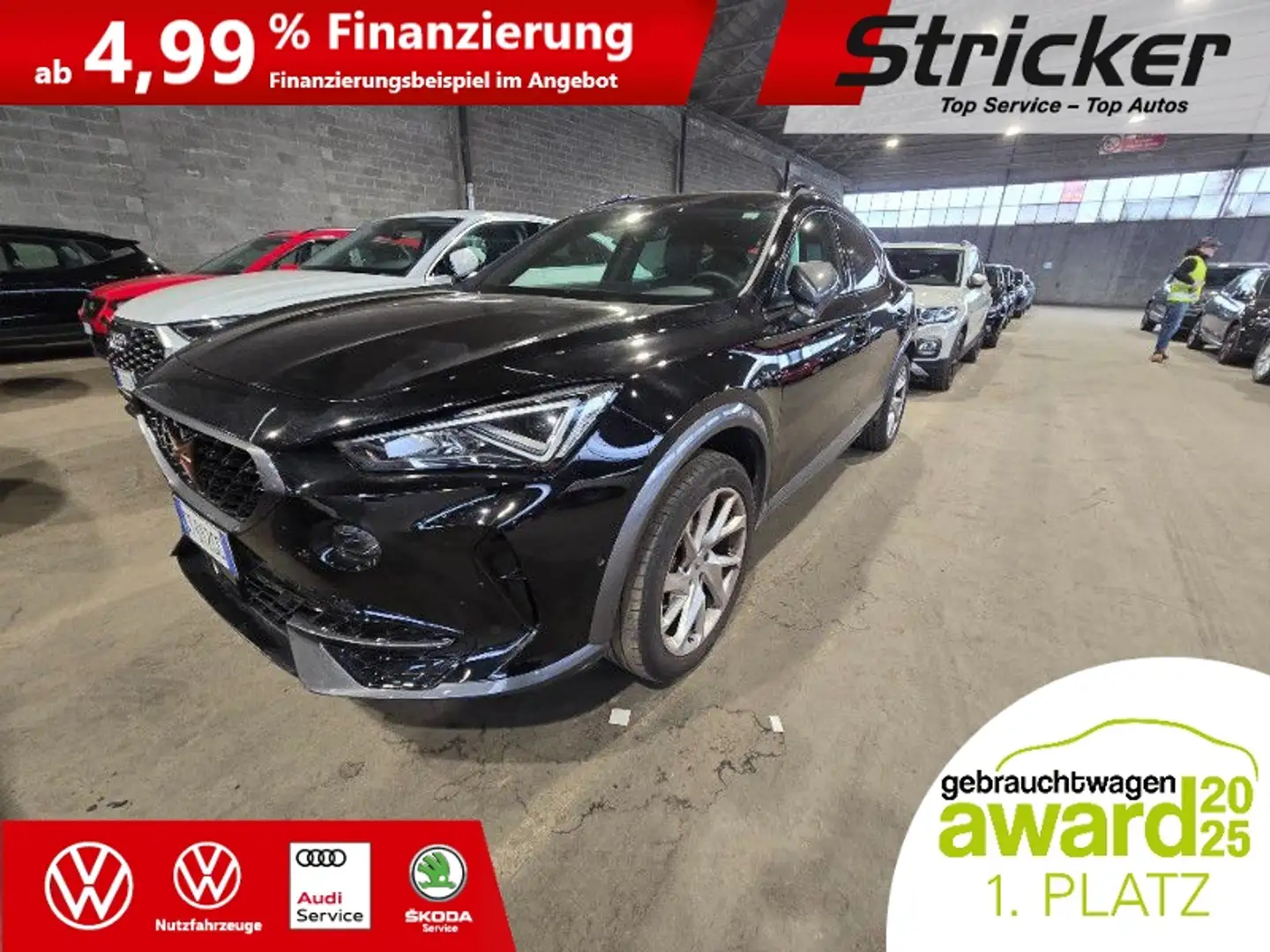 CUPRA Formentor 1.5TSI DSG 199,-ohne Anzahlung Navi ACC Чорний - 2