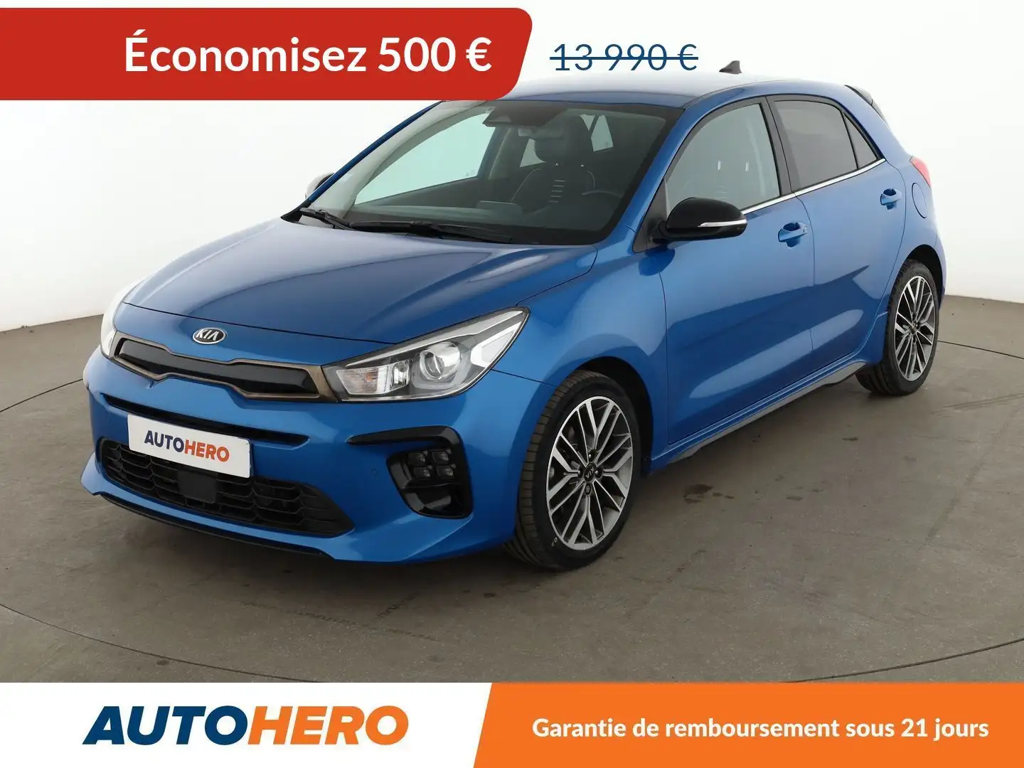 Kia Rio 1.0 T-GDi MHEV GT Line Bleu - 1