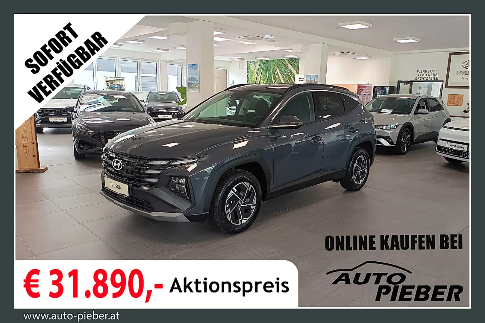 Hyundai TUCSON Tucson 1,6 T-GDI HEV 2WD Jubile *LED*Navi*Sitzh... Grau - 1
