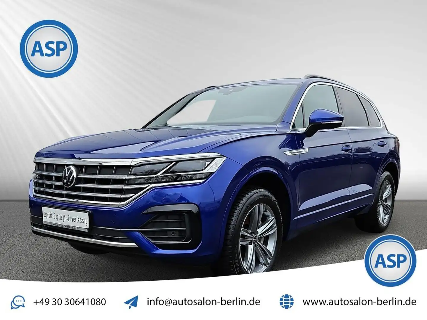 Volkswagen Touareg 3.0 TDI 4Motion R-Line LED LEDER ACC Blue - 1