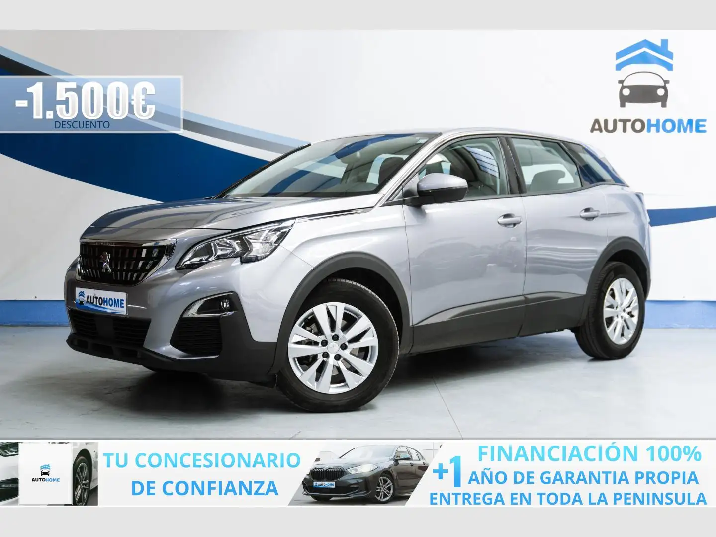 Peugeot 3008 1.5 BlueHDi 96kW S&S Active Pack EAT8 Grigio - 1