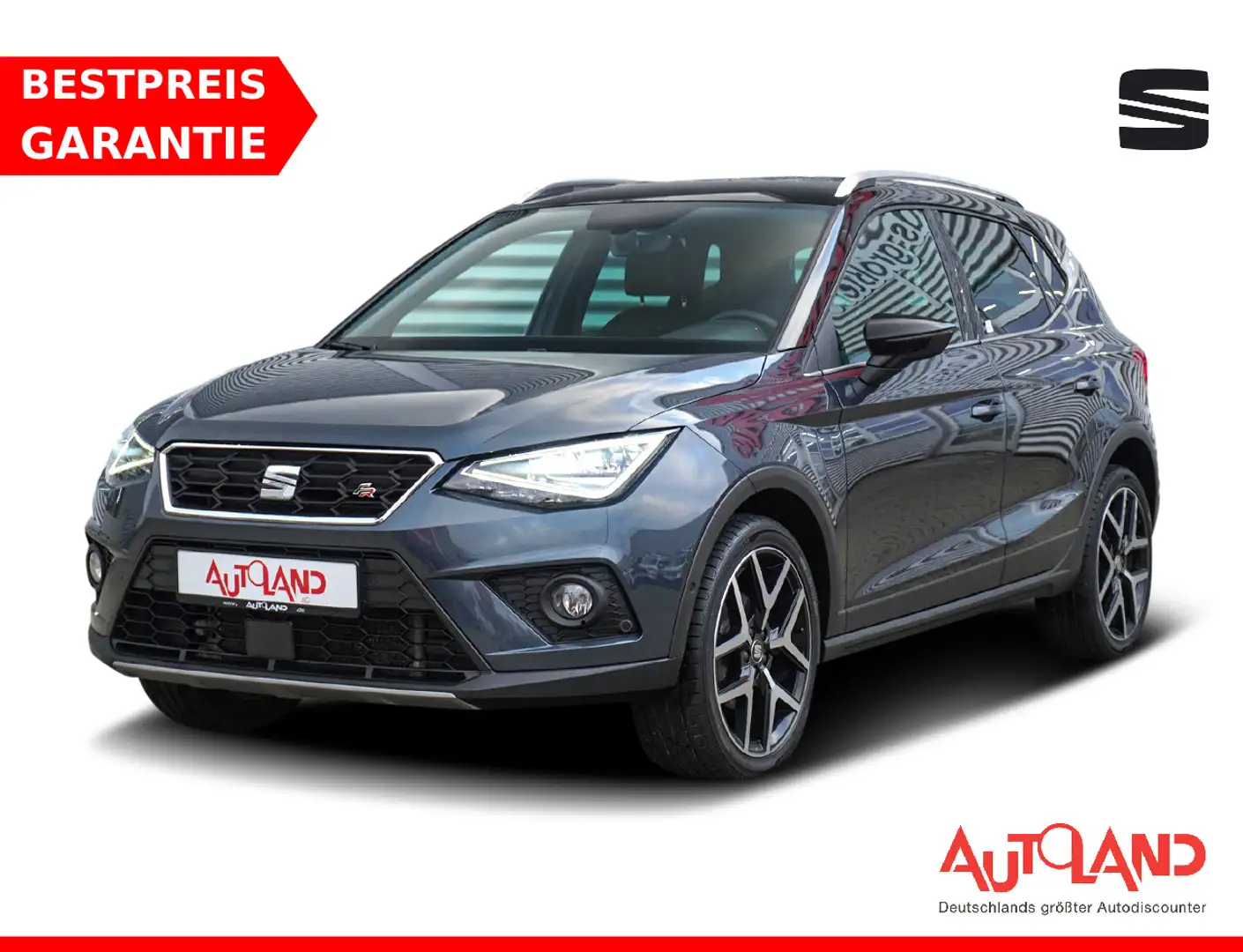 SEAT Arona 1.5 TSI DSG FR Beats LED ACC AHK Navi DAB Grau - 1