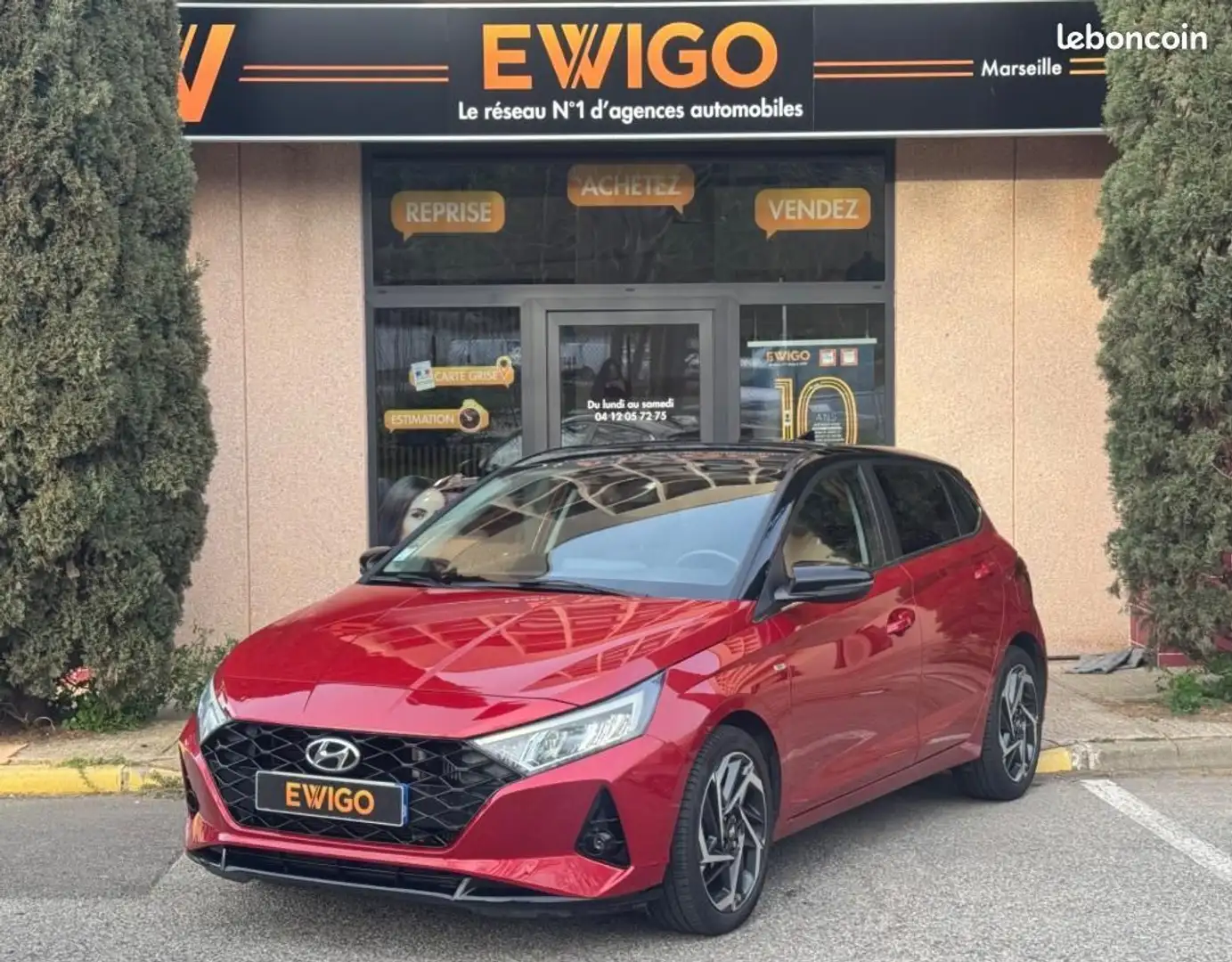 Hyundai i20 1.0 T-GDI 100CH HYBRID MHEV CREATIVE DCT BVA Rouge - 1