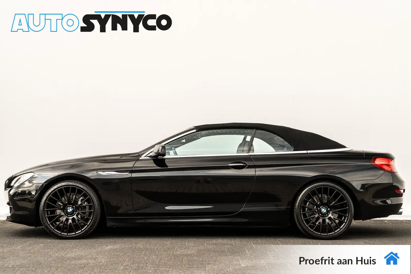 BMW 640 6-serie Cabrio 640i 320 Pk High Executive I Amaret Zwart - 2
