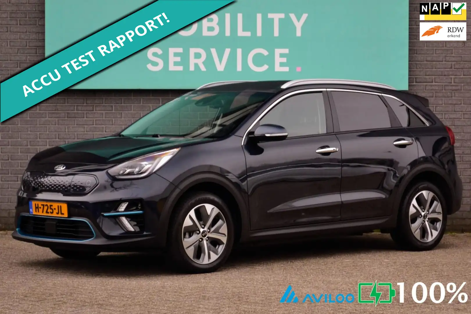 Kia e-Niro ExecutiveLine 64 kWh SOH100% Clima ACC Leder CarPl Bleu - 1