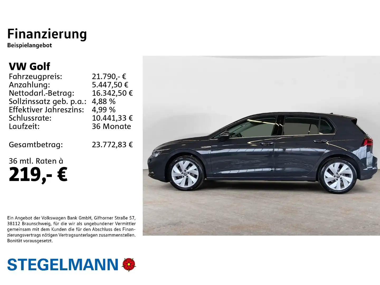 Volkswagen Golf VIII 1.5 TSI Style*Matrix*Navi Gris - 2
