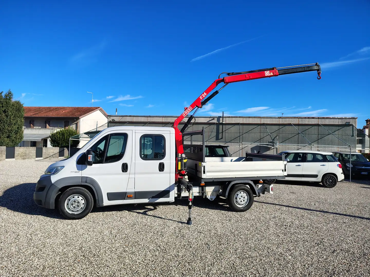 Fiat FIAT DUCATO 35 2.3Mjt 130CV GRU FASSI D.Cab. 7 Pos Weiß - 1
