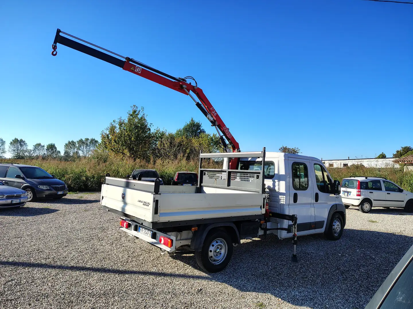 Fiat FIAT DUCATO 35 2.3Mjt 130CV GRU FASSI D.Cab. 7 Pos Weiß - 2