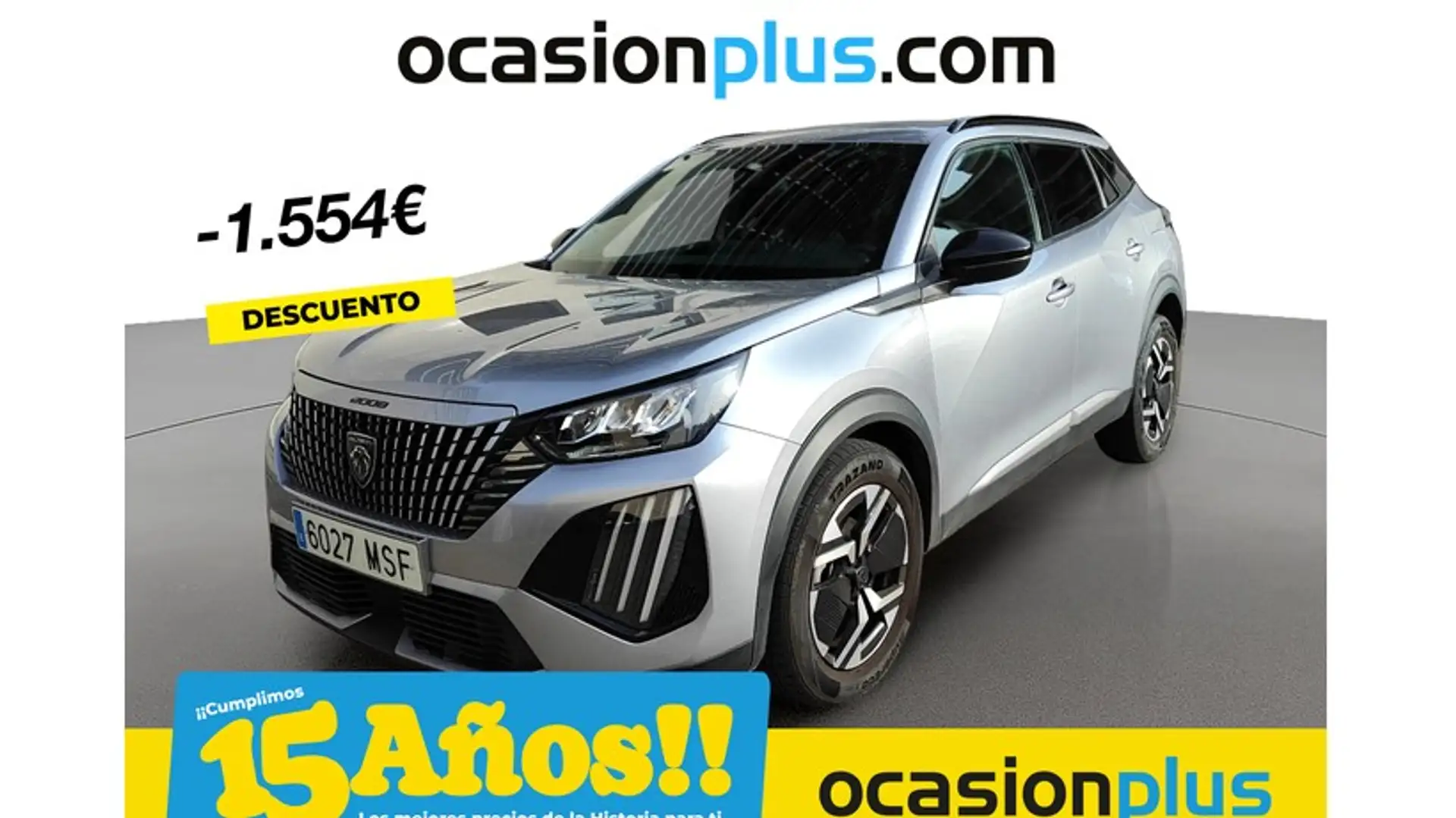 Peugeot 2008 1.2 PureTech S&S Allure 100 Gris - 1