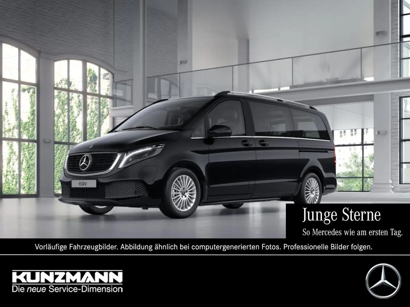 Mercedes-Benz EQV 300 AVANTGARDE Lang Navi+ Distronic 360° Schwarz - 1