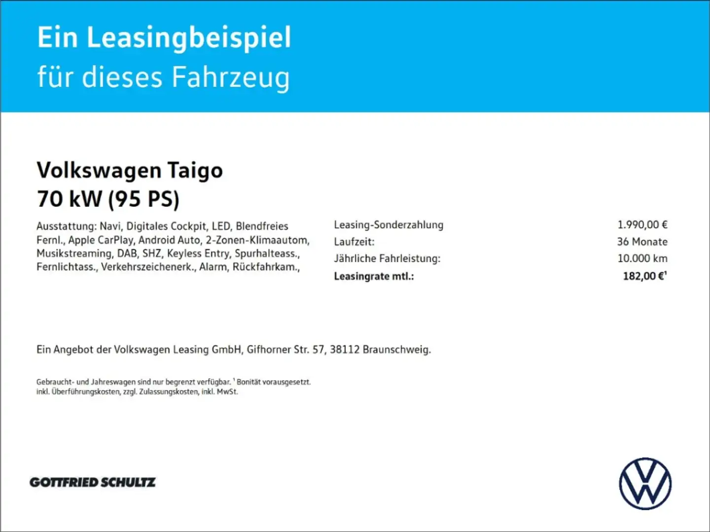 Volkswagen Taigo Life 1.0 TSI LED Navi Kamera Sitzheizung Schwarz - 2