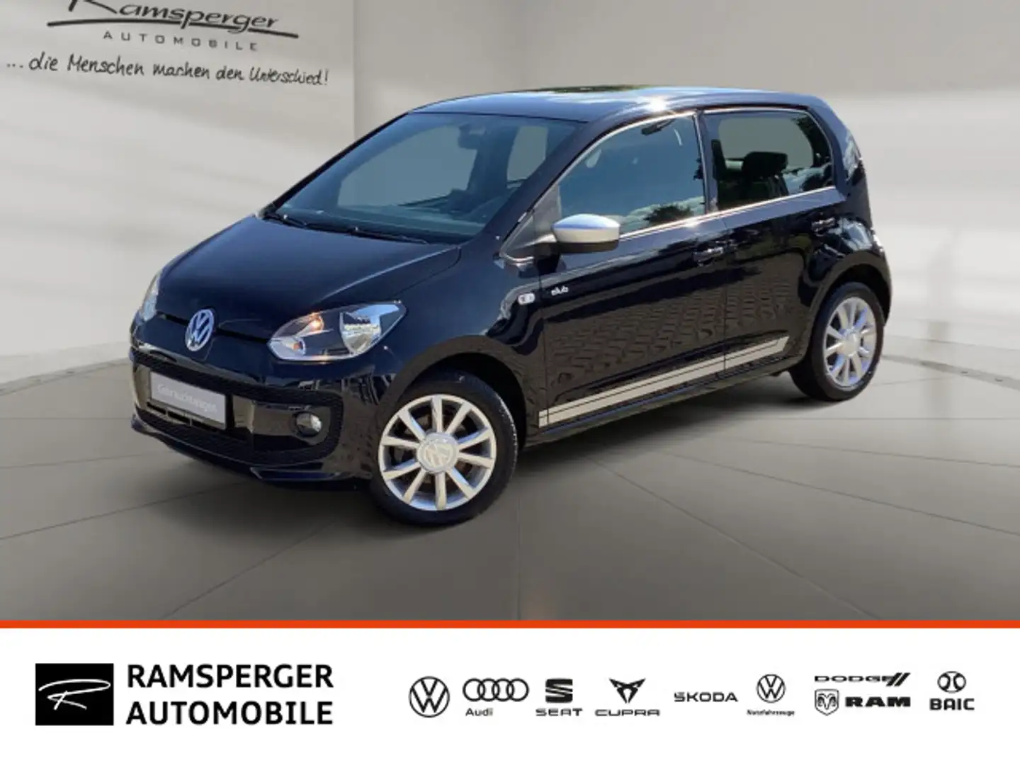 Volkswagen up! 1.0 club up! Klima Navi SHZ Schwarz - 1
