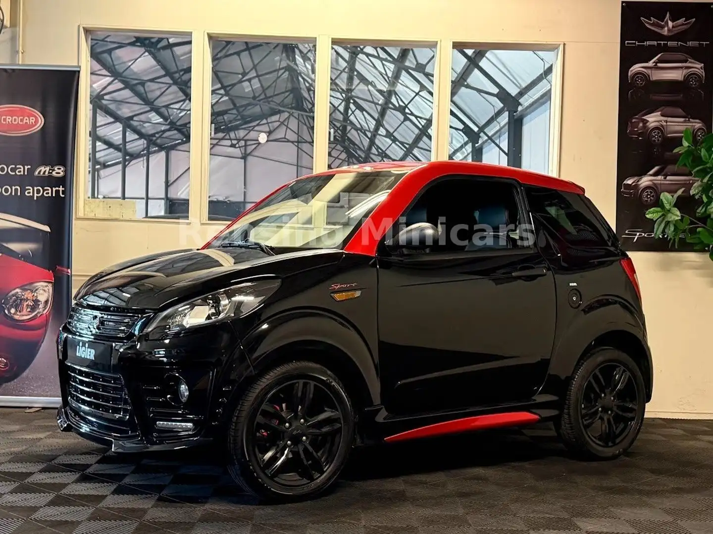 Ligier JS 50 JS50 BLACK ON RED Mopedauto Microcar 45 KM/H DCI Negru - 1
