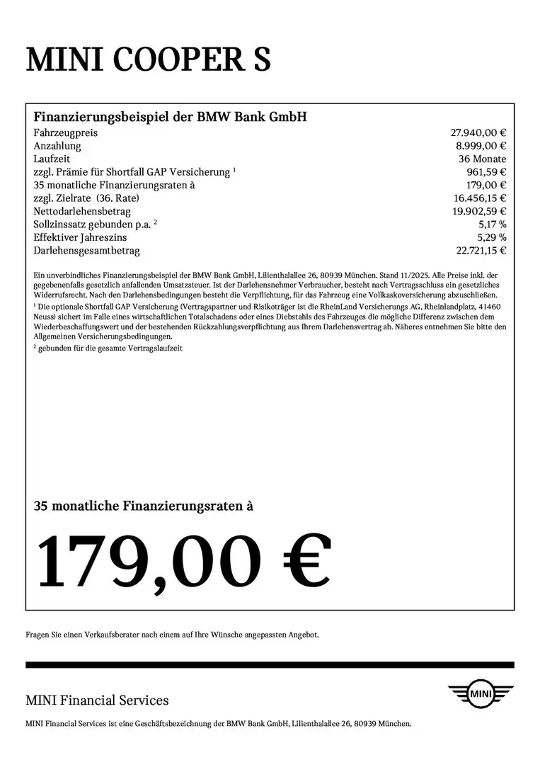 MINI Cooper S Head-Up DAB LED Pano.Dach Komfortzg. Rot - 2