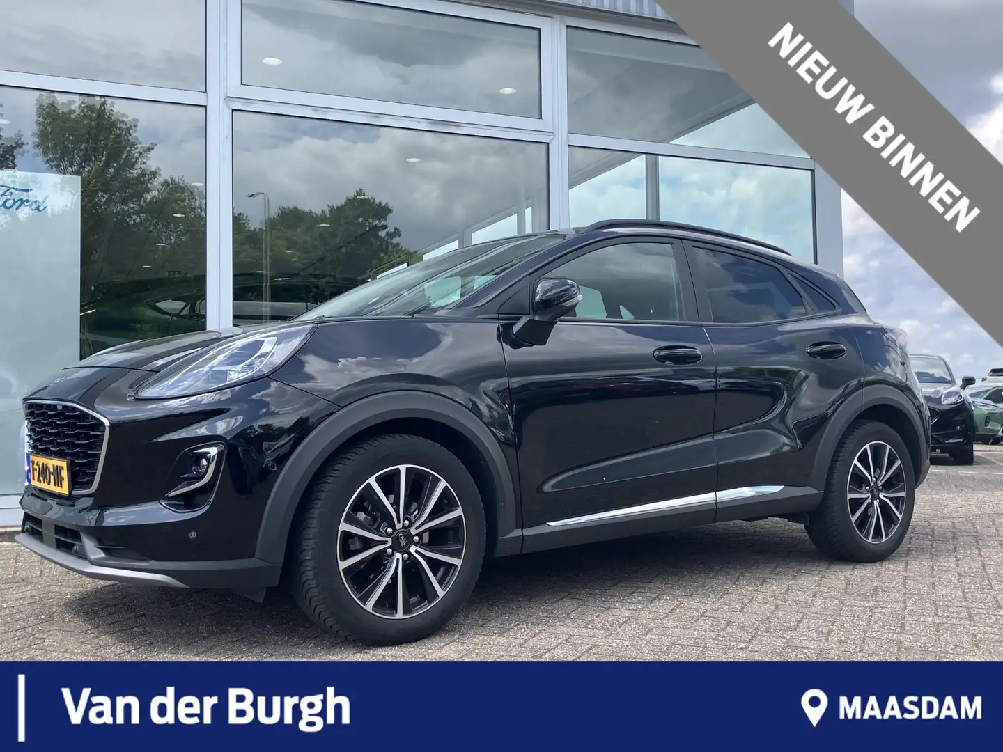 Ford Puma Titanium X 1.0 EcoBoost Hybrid 125pk PowerShift Tr Zwart - 1