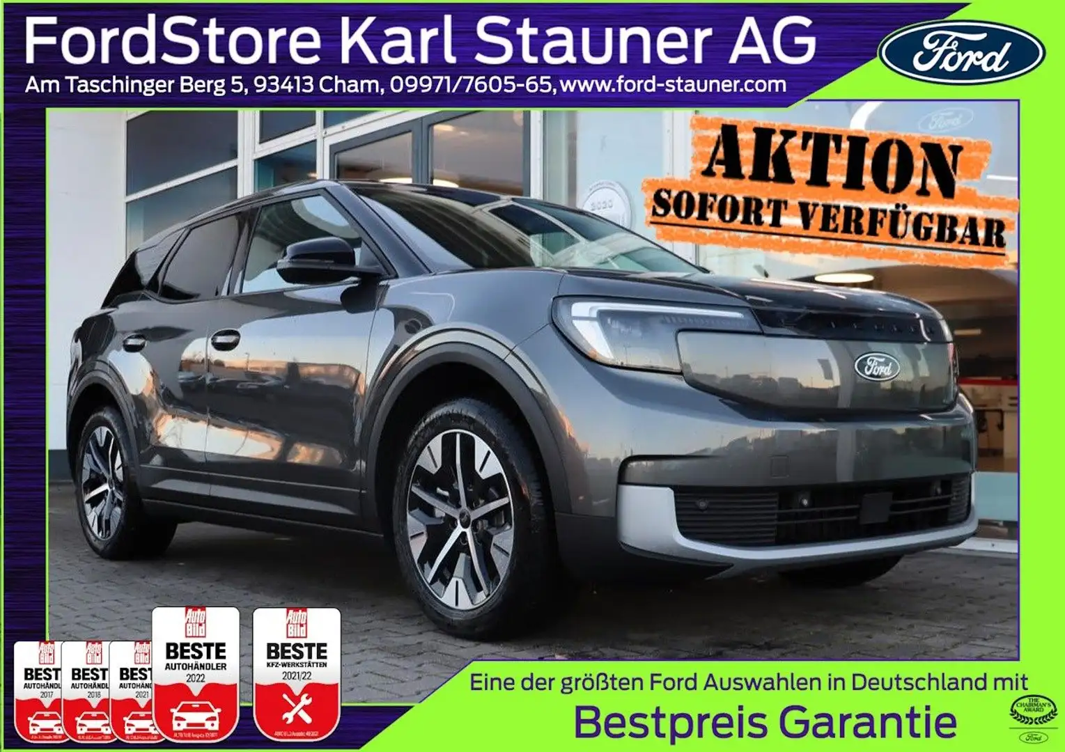 Ford Explorer 77 kWh RWD ERGO-Sitze 0% FIN* GjR Gris - 1