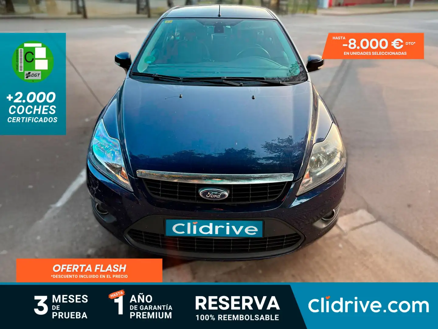 Ford Focus 1.6 Trend Azul - 1