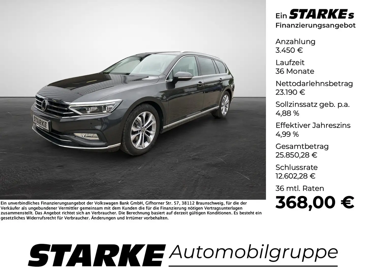 Volkswagen Passat Variant 2.0 TDI DSG Elegance Grau - 1