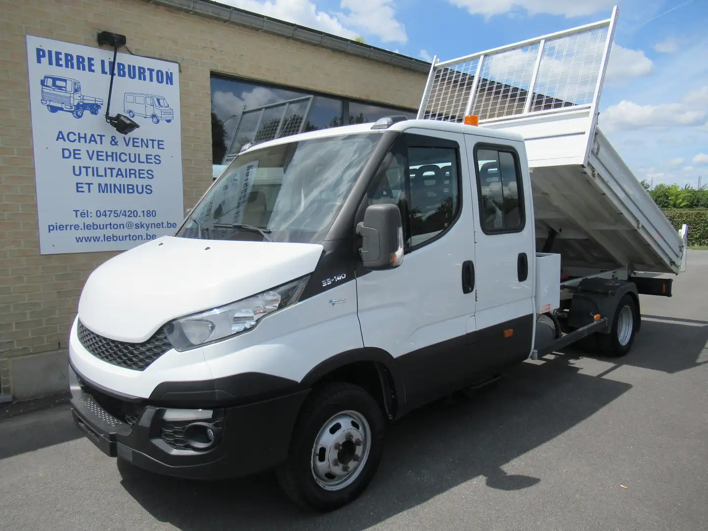 Iveco Daily benne basculante/ kipper Blanc - 1