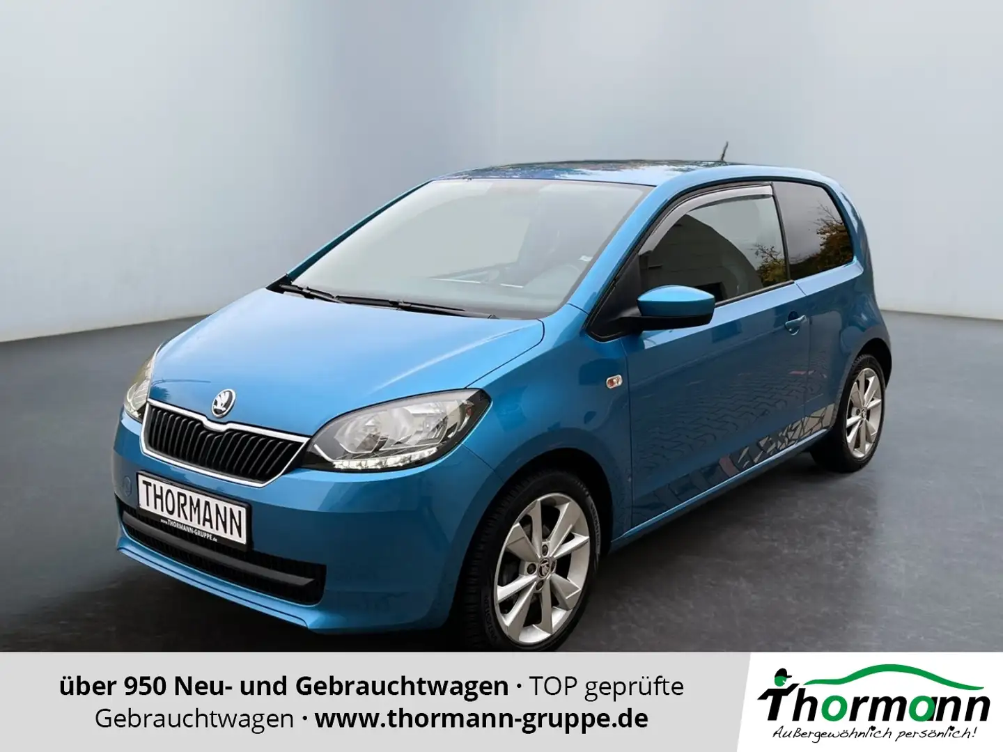 Skoda Citigo Fun 1.0 DAB Klima AUX Bleu - 1