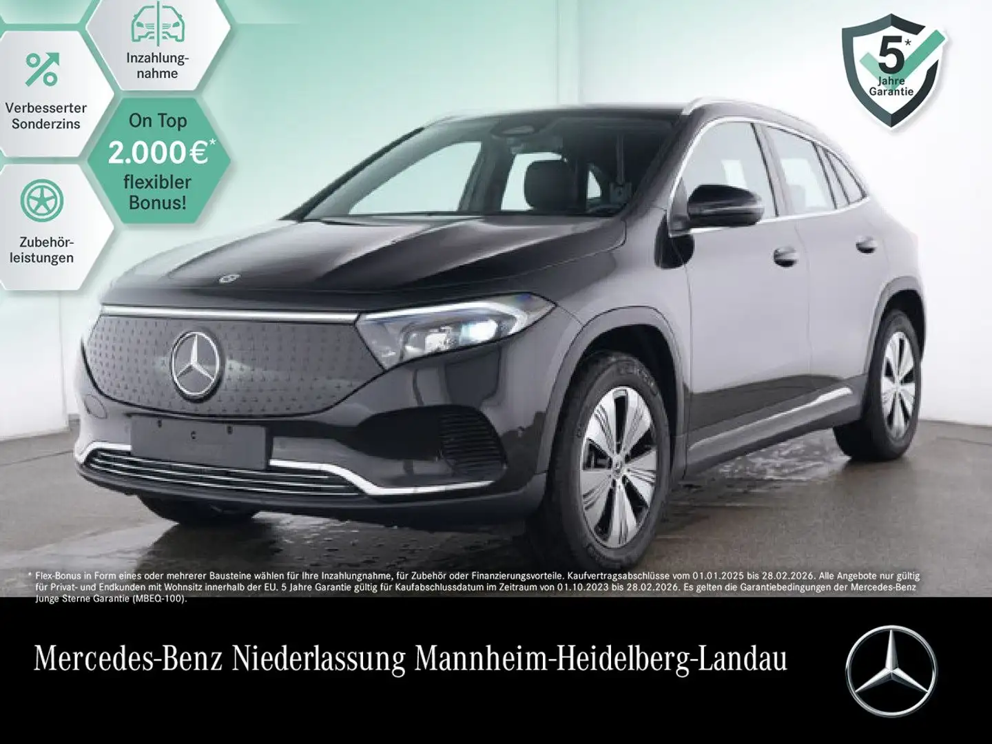 Mercedes-Benz EQA 300 4M PROG+ADVANCED+KAMERA+SPUR Negro - 1