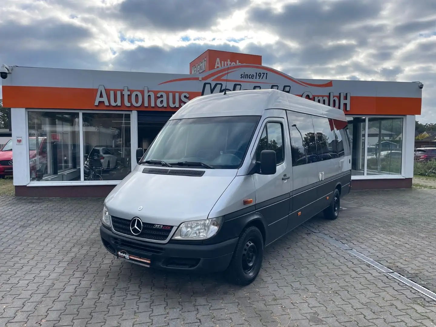 Mercedes-Benz Sprinter 313 CDI  L3H2 Kombi*14.Sitze*Klima*AHK* Argent - 1