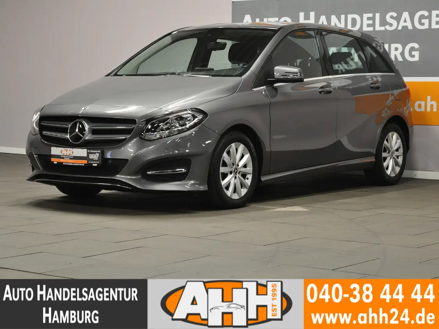 Mercedes-Benz B 180 STYLE AUT DTR+|KAM|NAV|LED|SHZ|MFL|2H|48TK Gris - 1