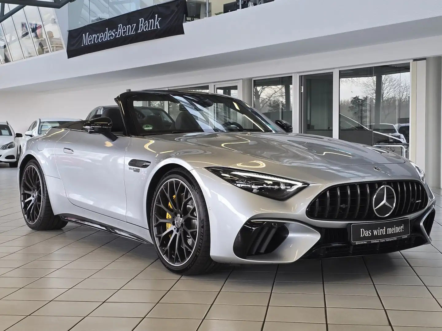 Mercedes-Benz SL 63 AMG 4MATIC+ BURMESTER+DISTRONIC+360°+21"++ srebrna - 1